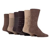 6 Pairs Gentle Grip Socks size UK 611 (6 x RJ614 / RJ618)