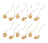 6 Pairs Golden Metal Eyelash Trial Fitting Display Board