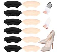 6 Pairs Heel Cushion Inserts Self-Adhesive Shoe Pads, Comfort Insoles Shoe Liner from Slipping Out and Rubbing for Preventing Blisters Relieve Pain Adhesive Cushion Insoles Shoe Pads for High Heels