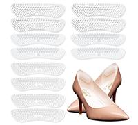 6 Pairs Heel Grips for High Heels 4D Heel Inserts for Loose Shoes Heel Cushion Pads for Shoes That are Too Big Soft Anti Slip Heel Grips for Women Prevent Rubbing Blisters(Transparent Invisibility)