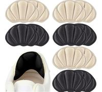 6 Pairs Heel Pads for Shoes, Back of Heel Cushion Inserts, Adhesive Mesh Heel Grips Cushion Pads for Shoe Too Big Men Women for Sneakers and Boots Heel Protectors for Pain, Heel Slipping, Blisters