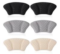 6 Pairs Heel Pads for Shoes Sponge Adhesive Heel Protectors | Comfortable Fit, Easy to Use Backing, Helps Protect Heels, Suitable for Shoes too Big