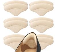 6 Pairs Heel Pads Heel Grips Liner for Loose Shoes, Heel Cushion Pads Heel Inserts for Shoe Too Big Men Women- Ultra Soothing Heel Protectors for Heel Pain, Heel Slipping, Blisters, Friction