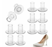 (6 Pairs) High Heel Protectors, 3 Sizes Shoe Heel Savers/Heel Tips for Weddings & Outdoor Events Protecting Shoe Heels, Stop Sinking at Grass/Gravel/Bricks and Cracks