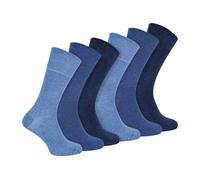 6 Pairs Iomi Footnurse Bamboo Non Elastic Socks Iomi Navy 6-11