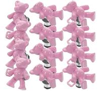 6 Pairs Jeans Button Tightener Alloy Adjustable Pink Buckles | Suit Pants and Beach Coats, Delicate Workmanship, Decorative Clip Buttons, Six Pairs Pack