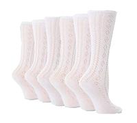 6 Pairs Kids Pelerine Below the knee white school socks (as8, age, 5_years, 7_years, regular)