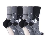 6 pairs Ladies SockShop Cotton Gentle Grip 4-8 uk Socks - NEW variations
