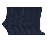 6 Pairs Ladies Sockshop Diabetic Gentle Grip Socks 4-8 UK, 37-42 EUR see variations (6 x RD37)