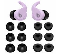 6 Pairs Memory Foam Compatible Beats Fit Pro Ear Tips Buds, S/M/L 3 Size Replacement, Cancel Noise Anti-Slip Fit in Case, Comfortable No Silicone Pain Earbuds - Black