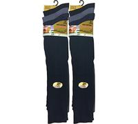 6 pairs Men's 100% Pure Cotton ribbed long hose socks, Knee high Pure Cotton Socks (Dark Assorted)