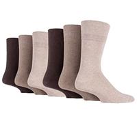 6 Pairs Mens Bigfoot Gentle Grip Diabetic Socks UK 12-14 (6 X RD93BF)