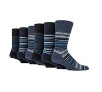 6 Pairs Mens Bigfoot Gentle Grip Socks UK 12-14 (6 X RJ49BF)