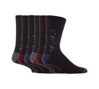 6 Pairs men's gentle grip no elastic socks 6-11 uk, 39-45 eur Asst Triangles MGG34