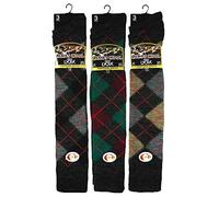 6 pairs Mens Long Hose, Knee High Wool Blend Argyle design Socks (GTM-049-ARGY)