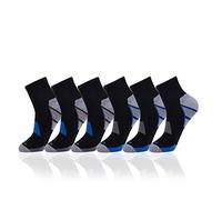 6 Pairs Mens Quarter Socks Athletic Low Cut Ankle Cushioned Moisture Wicking by JOYN‰E