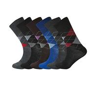 6 Pairs Mens rich Cotton Mans Non Elastic Diabetic Antibacterial colourful socks UK Size 6-11