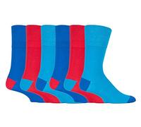 6 Pairs Mens Sockshop Classic Gentle Grip Socks Size 6-11 Uk, 39-45 Eur (MGG88)