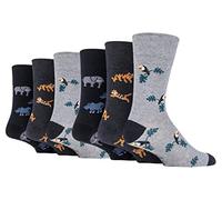 6 Pairs Mens Sockshop Gentle Grip Socks see listing for variations (6 x RF003)