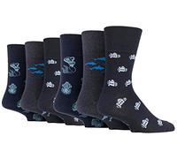 6 Pairs Mens Sockshop Gentle Grip Socks see listing for variations (6 x RF004)