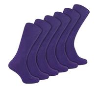 6 Pairs Multipack Mens Ribbed Breathable Crew Cotton Dress Socks | Sock Snob