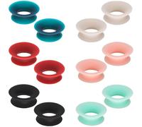 6 Pairs Mute Style Pack for Earplugs, Silent Ear Plugs Accessories Silicone Earplugs Set Additional 5 dB Noise Reduction Quiet for Library Office Home