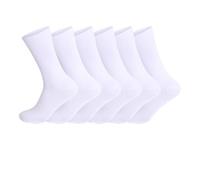 6 Pairs Non Elastic Diabetic Mens Socks Easy Grip Loose Soft Top Rich Cotton Sock Smooth Toe Seem Non Elastic Cuff 6-11 one size UK (UK, Alpha, One Size, Regular, Regular, White)
