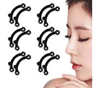 6 Pairs Nose Shaper, Soft Elastic Acrylic Straightener Nose Lifter, Pain-Free Comfortable Deviated Septum Corrector for Adults and Teens Beauty Tools