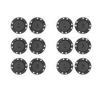 6 Pairs of Black Magnetic Buttons, Letter Magnetic Buckles, Magnetic Snaps, Stitched Magnetic Buttons, Round Snaps, DIY Clothing Hidden Buckles