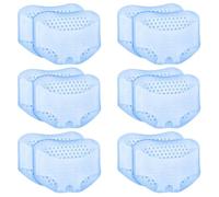 6 Pairs of Blue Forefoot Pads, Hollow Breathable Forefoot Pads, Soft Metatarsal Pads, Reusable Half-Foot Pads, and Foot Protection Pads