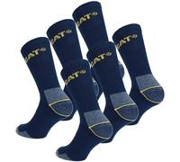 6 Pairs of CAT Caterpillar Mens Adults Heavy Duty Industrial Workwear Socks