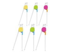 6 Pairs of Kids Chopsticks, Fashionable Chopsticks, Bright Colored Chopsticks for Kids, Suitable for Cultivating Babies' Ability to Eat Independently and Exercise Hand Coordination