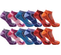 6 Pairs of Ladies Trainer socks - 6 Designs to choose from - UK Size 4 to 8 (UK, Numeric, 4, 8, Regular, Regular, Design E)