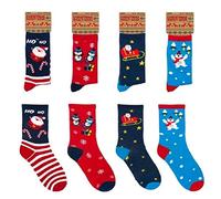 6 Pairs of Mens or Ladies Festive Christmas Socks - Christmas Novelty Xmas Socks - Ideal Stocking Filler (Rjm Ladies, 6 Pairs)