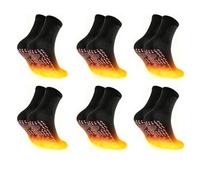 6 Pairs of Self-Heating Socks, Heated Socks, Winter Heating Socks, Thermal Socks, Tourmaline Socks, Self-Warming Men Women for Outdoor Activities in Winter (Black)