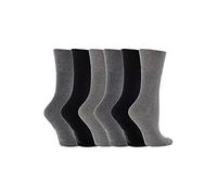 6 Pairs of Sock Shop Everyday Gentle Grip Socks Ladies 4-8 See Multi Variations and Designs (6 x RH12)