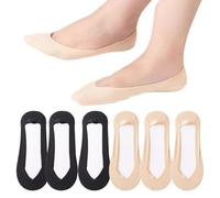 6 Pairs Pop Socks No Show, Non Slip Invisible Boat Socks Cut Shoes Women Cotton Ultra Low Cut Liner Loafer Sock Size 4-7, Ladies Pop Sock For Flats Boat Shoes