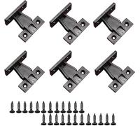 6 Pairs Push in Plinth Panel Furniture Connectors Bracket Fixings with 24 Screws for Furniture Installation Move The Panel.