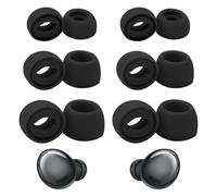 6 Pairs Replacement Ear Tips for Gal-axy Buds-Pro, Silicone Earbuds Cap Compatible with Sam-sung SM-R190 Non-Slip Rubber Eartips Earplugs with Filters,Noise Reduction Earplugs(S/M/L) (Black)