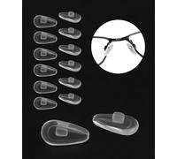 6 Pairs Replacement Nose Pads for Oakley Barrelhouse OX3173 OX3174/Sway Bar OX5073 OX5076/Limit Switch OX5119 OX5121/Taproom OX3204 OX3202/Extender OX3249/Coupler OX8053 Eyeglasses, Clear