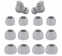 6 Pairs Replacement Silicone Ear Tips Compatible with Beats Studio Buds + / Fit Pro, S/M/L 3 Size Earbuds Eartips Flexible Rubber Gel Cover Accessories for Beat Studio Buds - Silicone Moon Gray