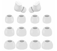 6 Pairs Replacement Silicone Ear Tips Compatible with Beats Studio Buds + / Fit Pro, S/M/L 3 Size Earbuds Eartips Flexible Rubber Gel Cover Skin Accessories for Beat Studio Buds - Silicone White