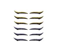 6 Pairs Reusable Eyeliner Stickers Self-adhesive Eye Line Strip Eyeshadow Face Cat Eye Smokey Makeup Tool (C)