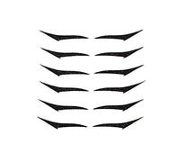 6 Pairs Reusable Eyeliner Stickers Self-adhesive Eye Line Strip Eyeshadow Face Cat Eye Smokey Makeup Tool (B)