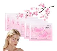 6 pairs Sakura Eye Patches for Dark Circles - Eye Masks for Puffy Eyes - Eye Mask for Fine Lines & Eye Bags - l Under Eye Gel Patche for Women & Men - Hydratin & Firming & Vegan Cruelty-Free