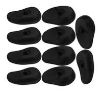 6 Pairs Salon Silicone Ear Protectors for Hair Dyeing | Reusable Waterproof Design, Comfortable Fit for Salon and Spa Use, Six Pairs Included, Black Finish