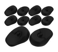 6 Pairs Silicone Ear Cover Protectors Black, for Hair Dye and Perm | Reusable Waterproof Design, Comfortable Fit for Salon and Home Bathing, Six Pairs Included