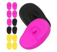 6 Pairs Silicone Ear Protectors, Heat Resistant Comfort Fit | Salon and Home Beauty Use, Compact Shape for Natural Ears, Six Pairs Included