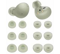 6 Pairs Silicone Galaxy Buds 2 Ear Tips Earbuds, S/M/L 3 Size Soft Rubber Flexible Eartips Buds Wing Tips Fit in Case Compatible with Samsung Galaxy Buds 2 / Galaxy Buds Plus - Olive Green