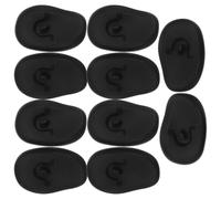 6 Pairs Silicone Hair Dye Ear Covers for Salon Use Black Six Pairs | Waterproof Fit, Professional Protection, Comfortable Material, for Hair Coloring and Spa Use, Black